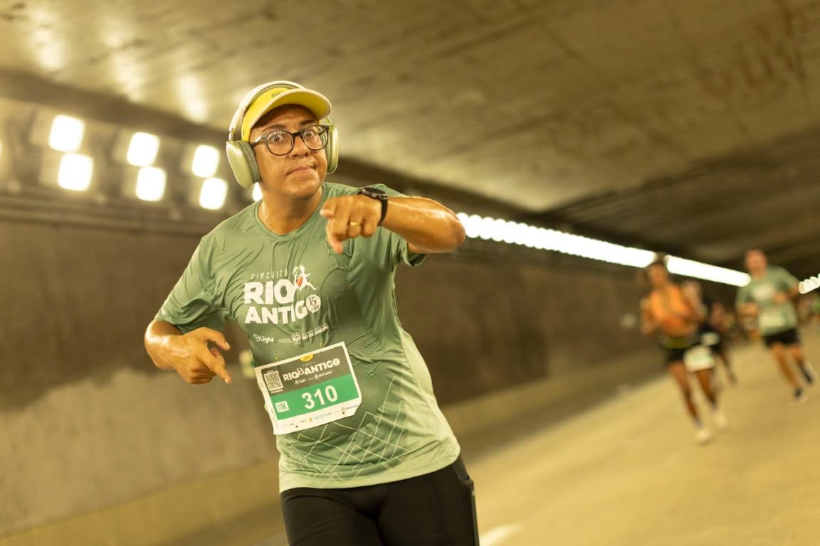 Atletas na saída do túnel, Etapa Porto Maravilha