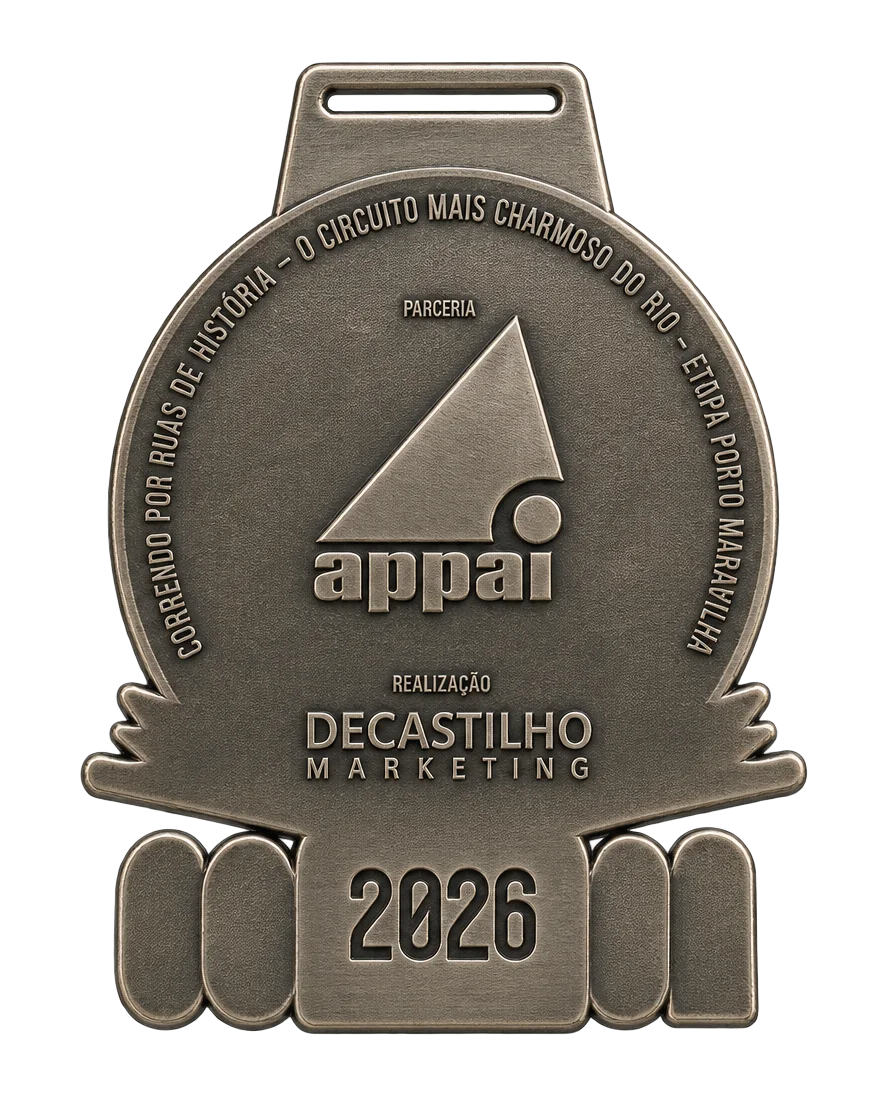 Verso da medalha da Etapa Porto Maravilha