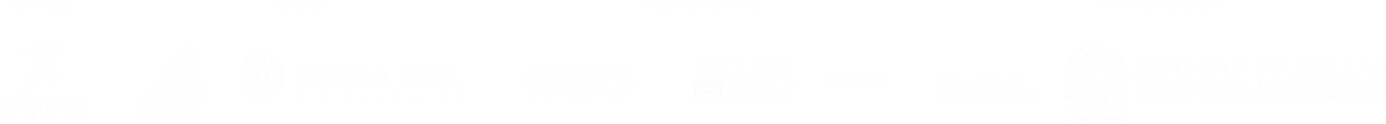 Logos de patrocínio, apoio e realização do Circuito Rio Antigo 2026